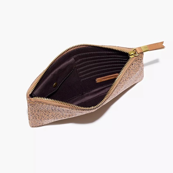 NWT Madewell Leather Pouch Clutch: Dotted Calf Hair Edition - Picture 3 of 7